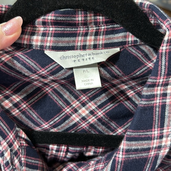 Lot of 4 Shirts! Petite Large Flannels - Picture 7 of 7